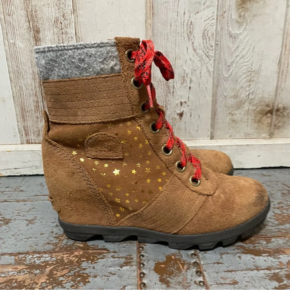 Sorel Youth Lexie Gold Star Wedge